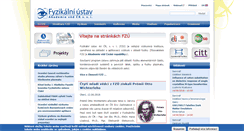 Desktop Screenshot of fzu.cz