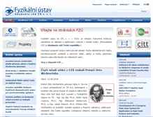 Tablet Screenshot of fzu.cz